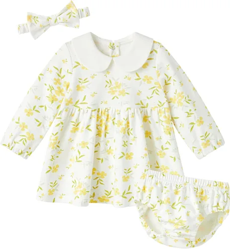 Vista 64 de pureborn Vestido de bebé niña 0-24 meses