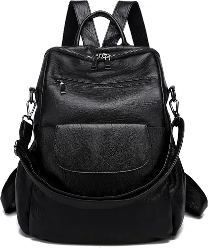 Vista 26 de Mochila de moda para mujer, impermeable, bolsa de viaje, bolsa de hombro convertible para mujer