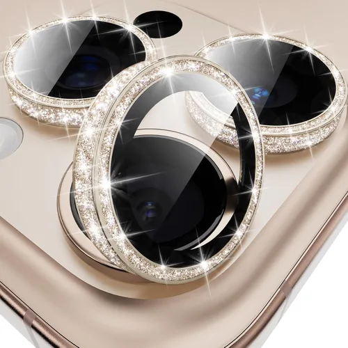 Vista 21 de YWXTW Protector de lente de cámara para iPhone 15/15 Plus/16e/ 17e, anillo de metal antiarañazos individual protector de pantalla de vidrio templado