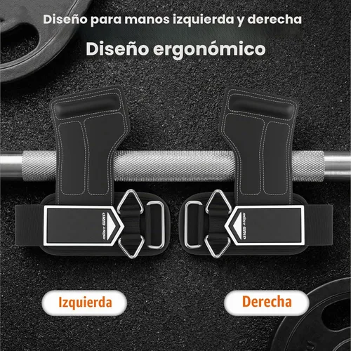 Vista 4 de Correas de levantamiento de pesas con anillos en D para Negro blanco