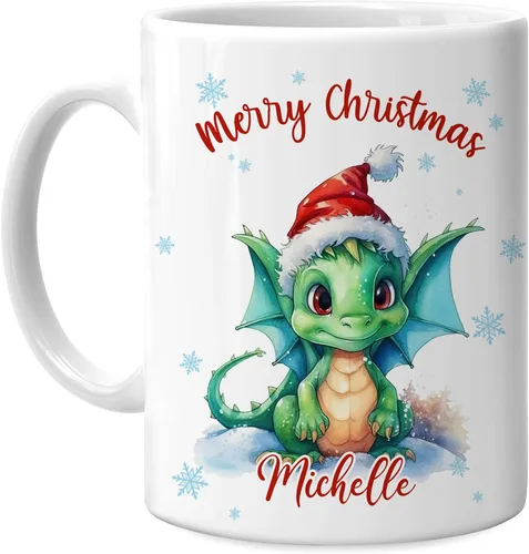 Vista 32 de Hyturtle Regalos personalizados para amantes de los osos – Taza de café de cerámica con nombre personalizado de oso con sombrero de Papá Noel