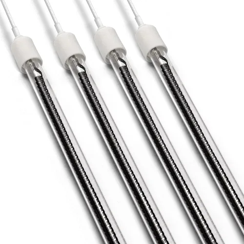 Vista 2 de Tubo de lámpara de calefacción de fibra de carbono Tubo de lámpara de horno de calefacción Tubo de lámpara de hornear Equipo infrarrojo Tubo de luz