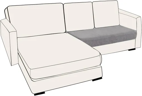 Vista 25 de UNBBRRL Fundas de cojín de asiento para sofá, elásticas, funda de cojín individual para sofá, fundas de cojín para sofá, fundas de héroe protegen