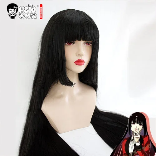 Vista 3 de Peluca de cosplay yumeko jabami Cosplay peluca kakegurui disfraz de Halloween disfraces de cabello para cosplay