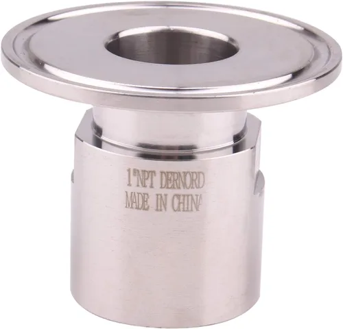 Vista 17 de Dernord - Adaptador de abrazadera triple de 1.5'' a abrazadera de rosca FNPT de 1 pulgada para tubería sanitaria