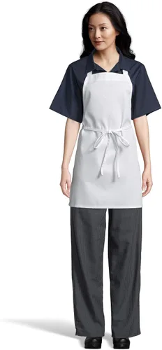 Vista 12 de Uncommon Threads Delantal unisex ajustable sin bolsillo para restaurante