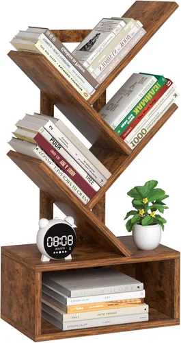 Vista 21 de SHEEPAM Estantería de árbol de 4 niveles con cajón
