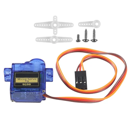 Vista 3 de Alinan 12 unids SG90 Micro Servo Motor 9G Mini Servo Kit para RC Helicóptero Avión Coche Barco Robot Brazo/Mano/Caminar/Servo Control de Cerradura