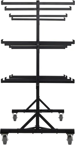 Vista 10 de LIFETIME Carrito de almacenamiento de silla vertical, acero aleado, negro