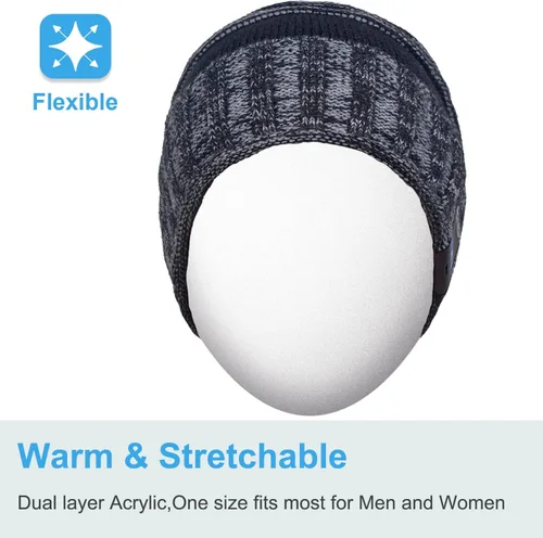 Vista 20 de Rotibox - Gorro inalámbrico con Bluetooth para deportes al aire libre, regalo de Navidad.