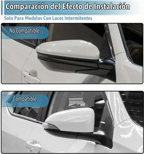 Vista 4 de X AUTOHAUX - Cubierta de espejo retrovisor lateral derecho para Toyota