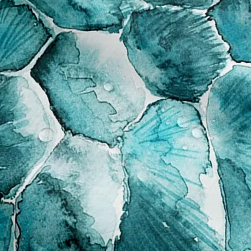 Vista 19 de Cortina de ducha de baño de mármol, cortina de ducha de tela gris y blanca con ganchos, arte único estampado de teñido anudado 3D, accesorios