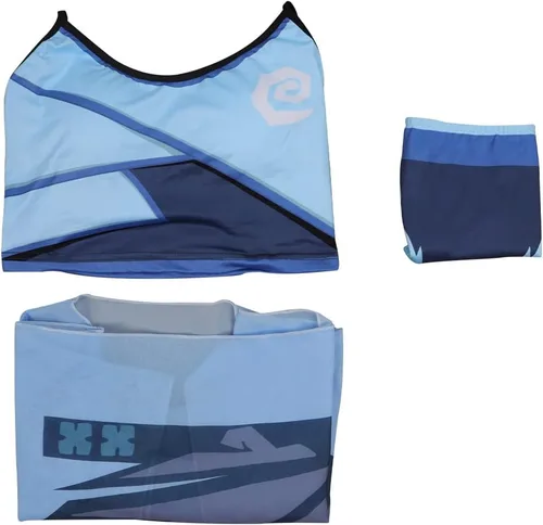 Vista 7 de Jett - Traje de baño Valorant para mujer, traje de baño de dos piezas con cubierta