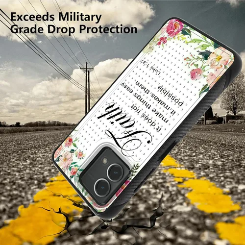 Vista 3 de Funda para Samsung Galaxy A23 Galaxy A13 4G/5G, Galaxy A04, Galaxy A04S, Galaxy A32 5G, con 2 protectores de pantalla, funda protectora de doble