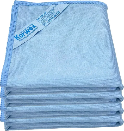 Vista 13 de Paño de limpieza de ventanas Longmann, paño para vidrios, paño de limpieza, sin rayas ni manchas (Azul, paquete de 2)