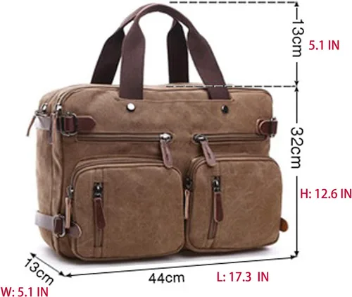 Vista 3 de Iblue Bolso de mensajero Mochila Bolso de hombro Maletín se adapta a 17.0 en el ordenador portátil # 7693, XL, Negro