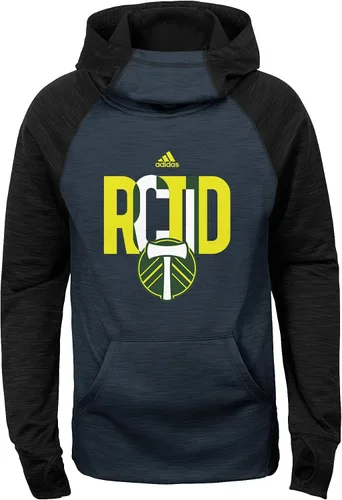 Vista 4 de adidas Sudadera con capucha de manga larga Target Forward para niñas de la MLS, variación del