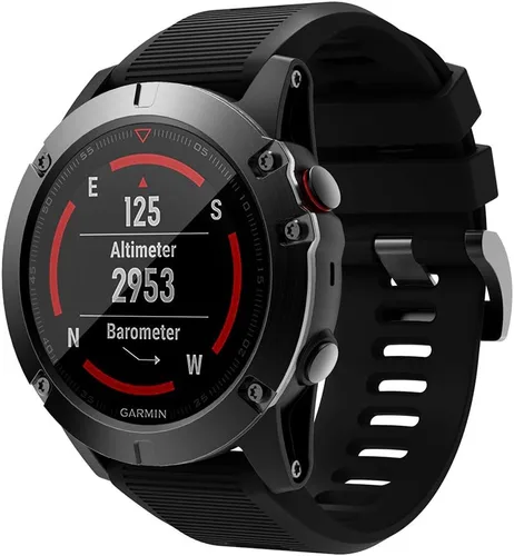 Vista 2 de REYDA Correa de silicona compatible con Garmin Tactix 7/7 Pro/Bravo/Charlie/Delta, correa de reloj de ajuste rápido de 1.024 in, pulsera deportiva