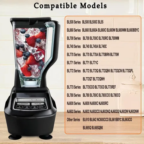 Vista 4 de Tapa de repuesto compatible con tapa de licuadora Ninja de 72 onzas, tapa de tapa para licuadora Ninja Blender Square Top Pitcher, compatible