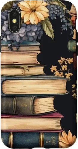 Vista 5 de Funda para iPhone 16 Vintage Floral Book Lover