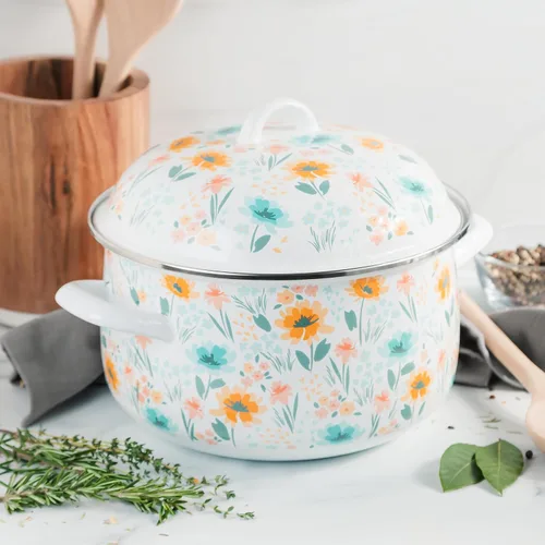 Vista 2 de Prep•N•Cook by McSunley - Horno holandés esmaltado de porcelana de 6 cuartos