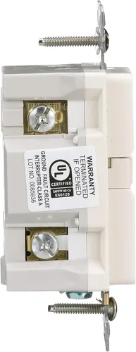 Vista 5 de Eaton GFCI - Receptáculo dúplex resistente a manipulaciones de 15A -125 V con placa de pared de tamaño estándar, almendra clara