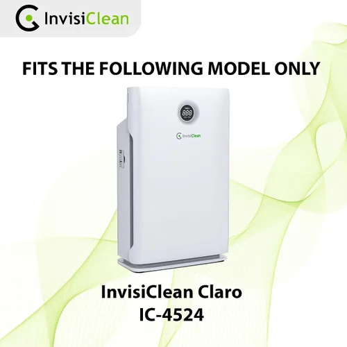 Vista 6 de InvisiClean Claro True HEPA/filtro de repuesto de carbón activado, filtro original para purificador de aire InvisiClean Claro IC-4524