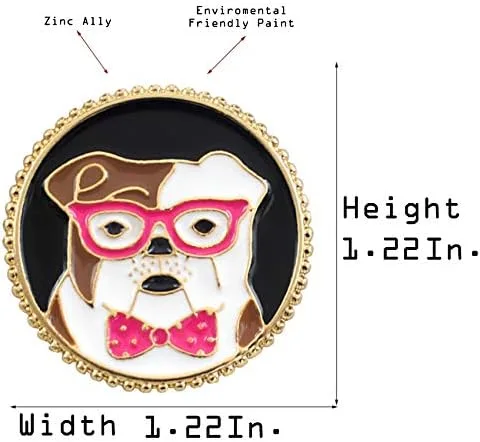 Vista 2 de Flairs New York Animal Theme Enamel Lapel Pin Brooch Badge