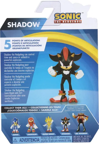 Vista 7 de Sonic The Hedgehog - Figura de acción de 2.5 pulgadas (6.35 cm aprox.) de Shadow, juguete coleccionable