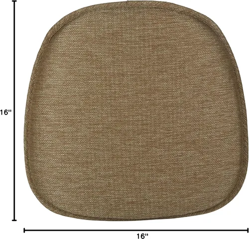 Vista 6 de Klear Vu Gripper - Cojín antideslizante para silla, moderno de mediados de siglo, ensamblado en Estados Unidos, relleno extragrueso, tela de Dorado