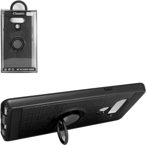 Vista 3 de Para LG Stylo 6 LM-Q730 (2020) - Funda híbrida con soporte de anillo - RS2 Negro