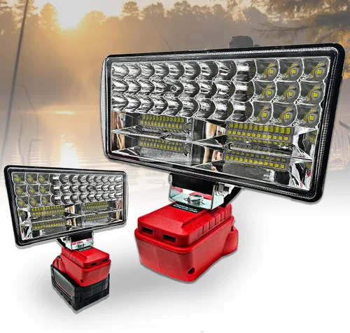 Vista 7 de Luz de trabajo LED de 60W 4500LM compatible con batería Milwaukee de 18 V
