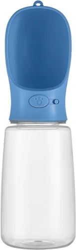 Vista 26 de WePet Botella de agua portátil para perros, 12 onzas, dispensador de agua para cachorros a prueba de fugas con alimentador de bebida para mascotas
