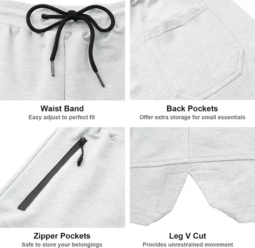 Vista 6 de PIDOGYM Pantalones cortos de entrenamiento para hombre de 5 pulgadas, pantalones cortos ajustados para culturismo, correr, entrenamiento