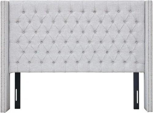 Vista 14 de Madison Park Cabecera tapizada Queen Wingback, con acolchado de esponja de alta densidad, cabecera de altura ajustable, fácil montaje, terciopelo