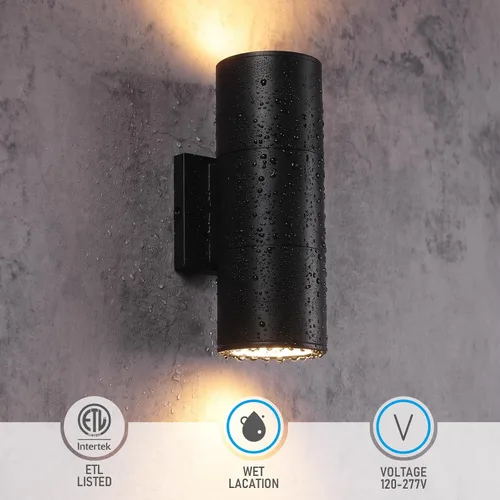 Vista 5 de LEONLITE Paquete de 2 lámparas de pared LED de 12 pulgadas 5CCT para 5 ct.