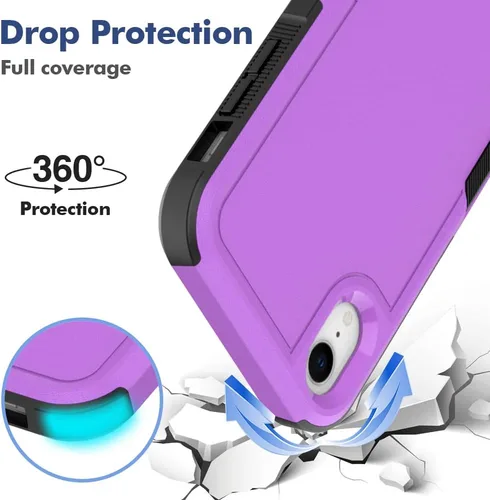 Vista 330 de Jeylly Funda para iPhone SE/Funda para iPhone 5S, Exterior de Plástico Duro que Absorbe Golpes + Interior de Silicona de Goma Defensor contra