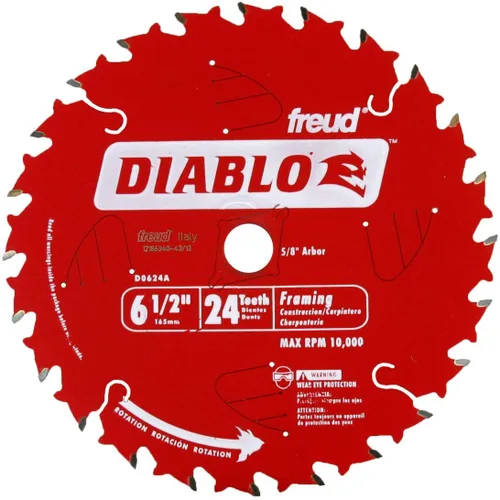 Vista 3 de Freud D0624A Diablo - Hojas de sierra para enmarcar ATB Perma-Shield de 6-1/2 pulgadas, 10