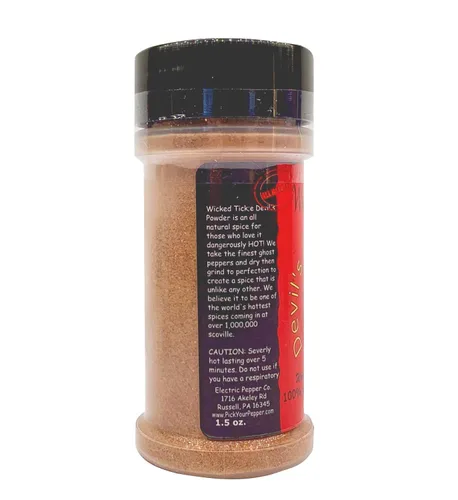 Vista 2 de Ghost Pepper Chili Powder Hot Spice Seasoning Wicked Tickle Devil Chili Powder