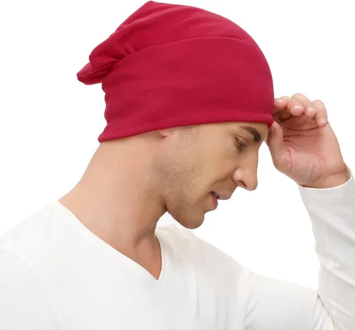 Vista 5 de Zando Gorro de algodón para hombre, gorro de calavera, para correr, ligero, hip-hop, enano, gorro para mujer