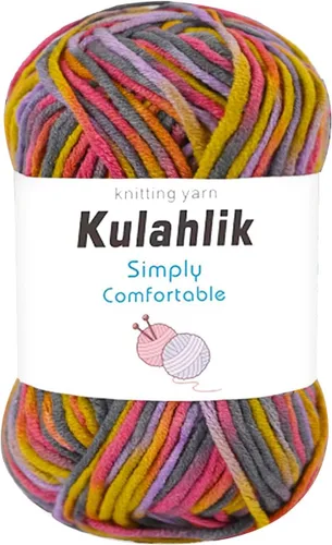 Vista 109 de 50g (1x50g) Hilo Acrílico para Crochet y Tejido, Hilo Degradado Colorido, 1 Rollo de Madejas, Hilo Acrílico Multicolor, Perfecto para Proyectos
