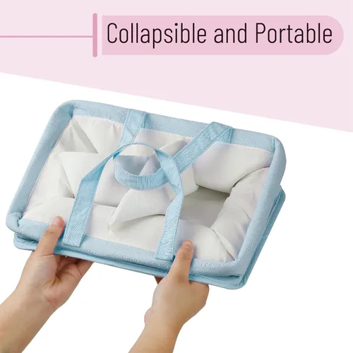 Vista 7 de Mr. Pen - Organizador de pañales para bebés, azul, organizador de pañales para bebés con asa, tamaño compacto, plegable y portátil Organizador