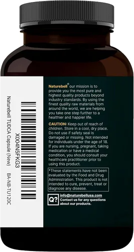 Vista 8 de TUDCA 500mg con bilis de buey 125mg por porción, 120 cápsulas – Soporte de sales biliares, fórmula de Livamate de alta absorción Suplemento