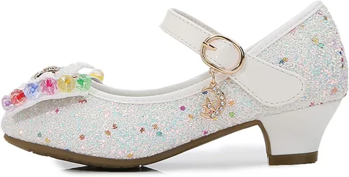 Vista 3 de Cadidi Dinos Zapatos de vestir para niñas, zapatos de fiesta de boda, zapatos de tacón Mary Jane Princesa (bebéniño pequeñoniño grande)