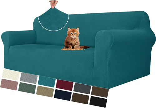 Vista 47 de MAXIJIN Funda elástica para silla con brazos, 1 pieza para sofá o silla de estar, funda antideslizante (31-46 pulgadas), protector de muebles que se