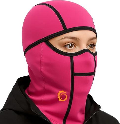 Vista 10 de Pasamontañas para motocicleta, máscara facial , osfa, Negro