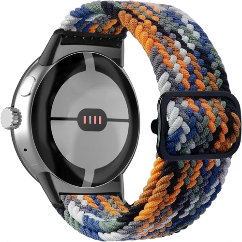 Vista 7 de Abanen Correa deportiva de nailon elástica para Google Pixel Watch, correa trenzada elástica suave de secado rápido compatible con Google Pixel Watch