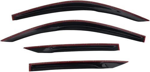Vista 6 de IKON MOTORSPORTS Visera de ventana externa con cinta, compatible con Honda Civic Coupe 2Dr 10ª generación FC FC3 FC4 2016-2020, deflector de aire