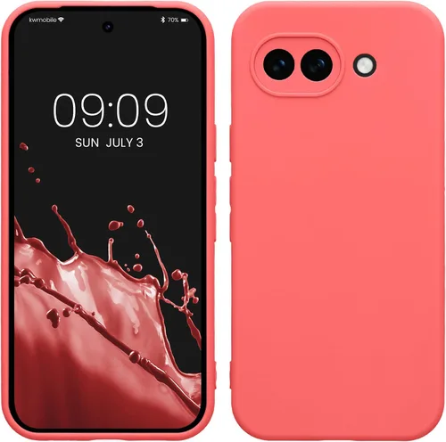 Vista 191 de kwmobile Funda compatible con Google Pixel 9 - Funda protectora delgada de TPU para teléfono - Acabado mate suave - Piedra antigua