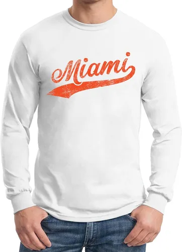 Vista 4 de UGP Campus Apparel Hometown Baseball Script - Camiseta de manga larga con diseño de Orgullo de Hometown